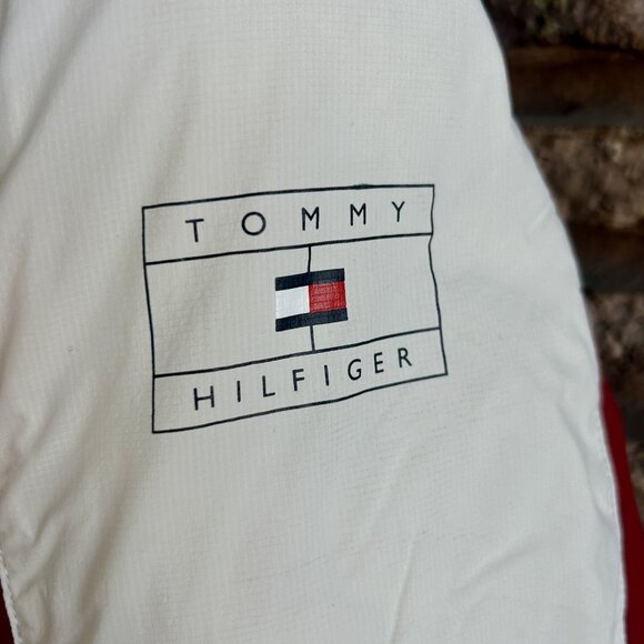 Tommy Hilfiger Hooded  Spellout Puffer Jacket Men's Small Women’s Large - Picture 8 of 12